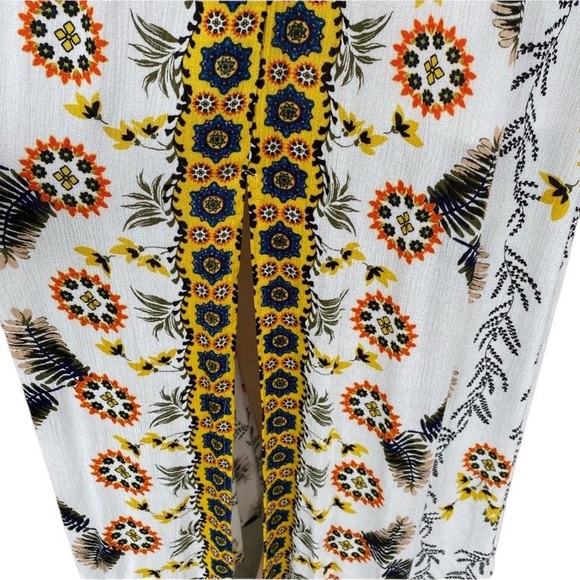 COCO + JAIMESON Havana Romance Halter Boho Maxi Floral V-Neck Dress size L - Picture 11 of 15